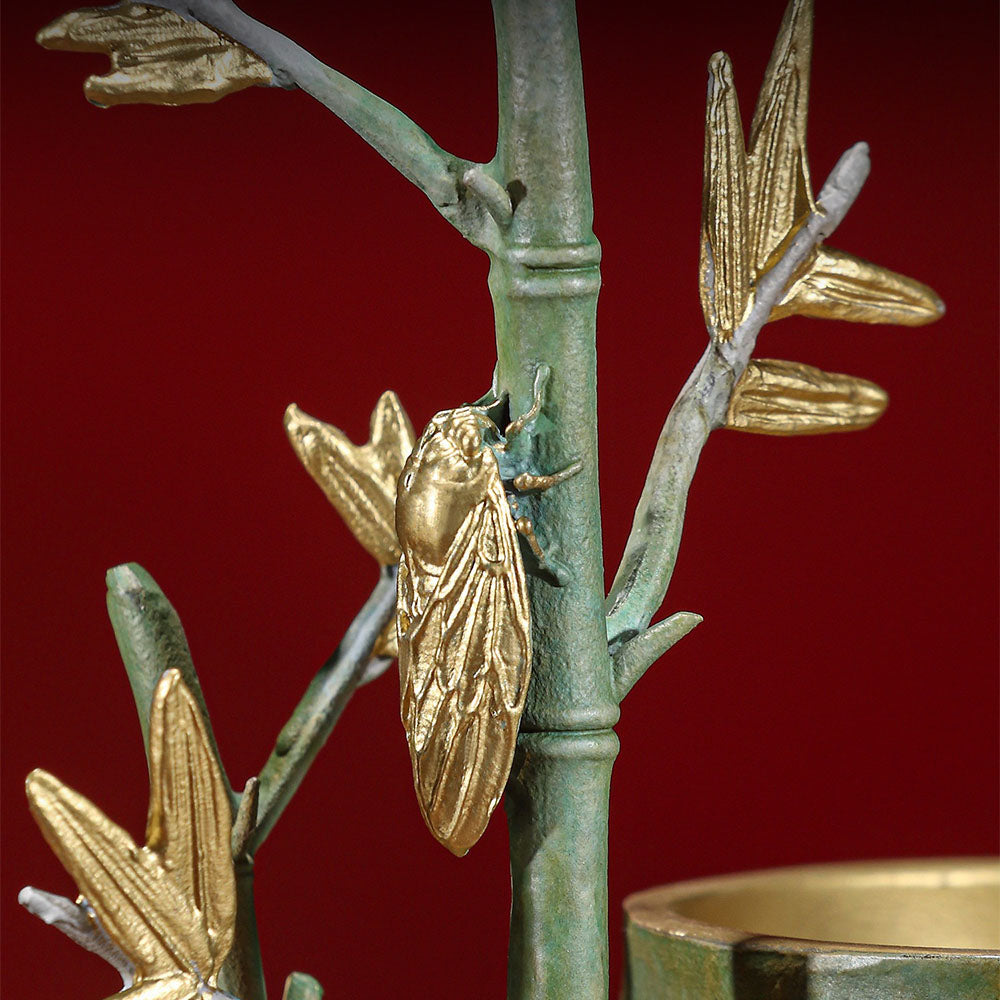 Brass Wealth Bamboo Pen Holder
