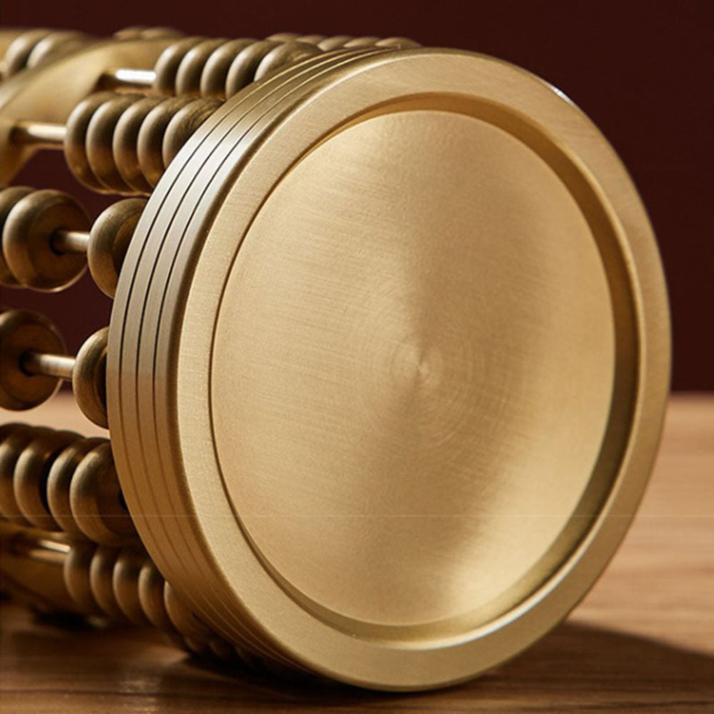 Brass Wealth Abacus Pen Holder