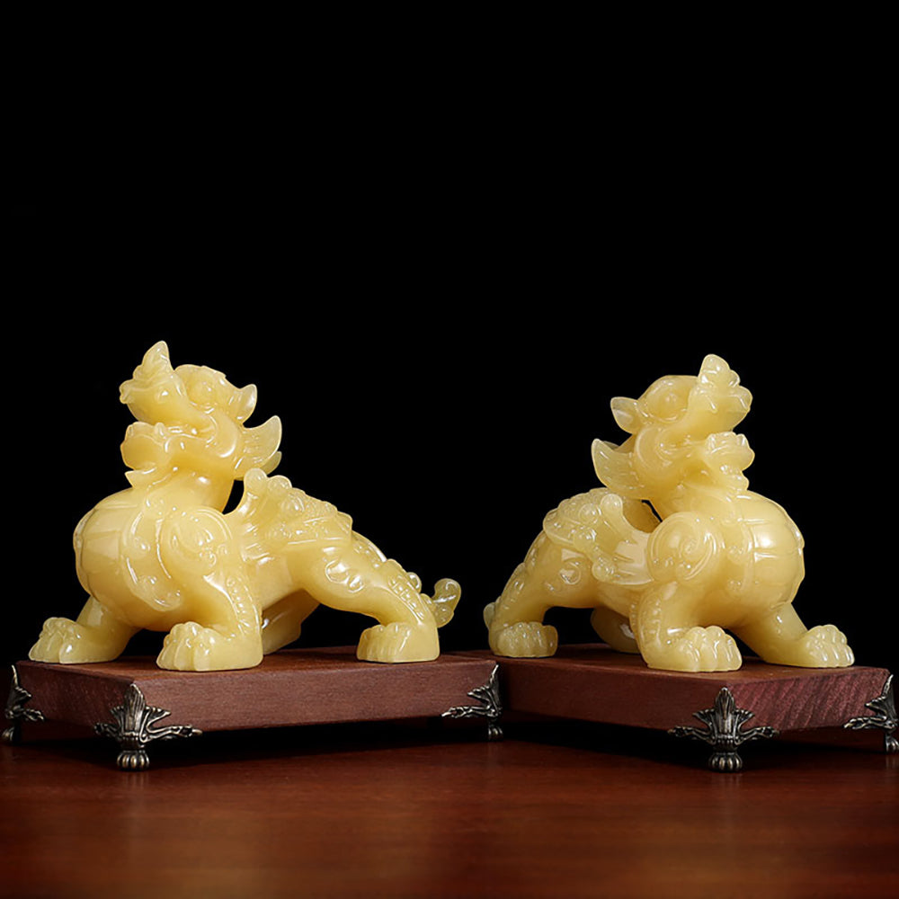 Jade Feng Shui Pixiu Pair