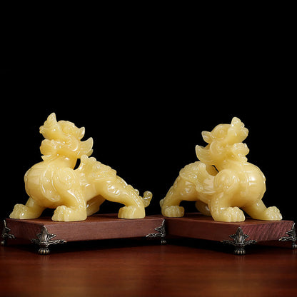 Jade Feng Shui Pixiu Pair