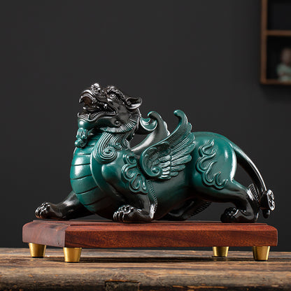 Ceramic Pixiu Pair Feng Shui Decor