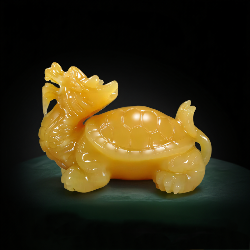 Yellow Jade Dragon Turtle