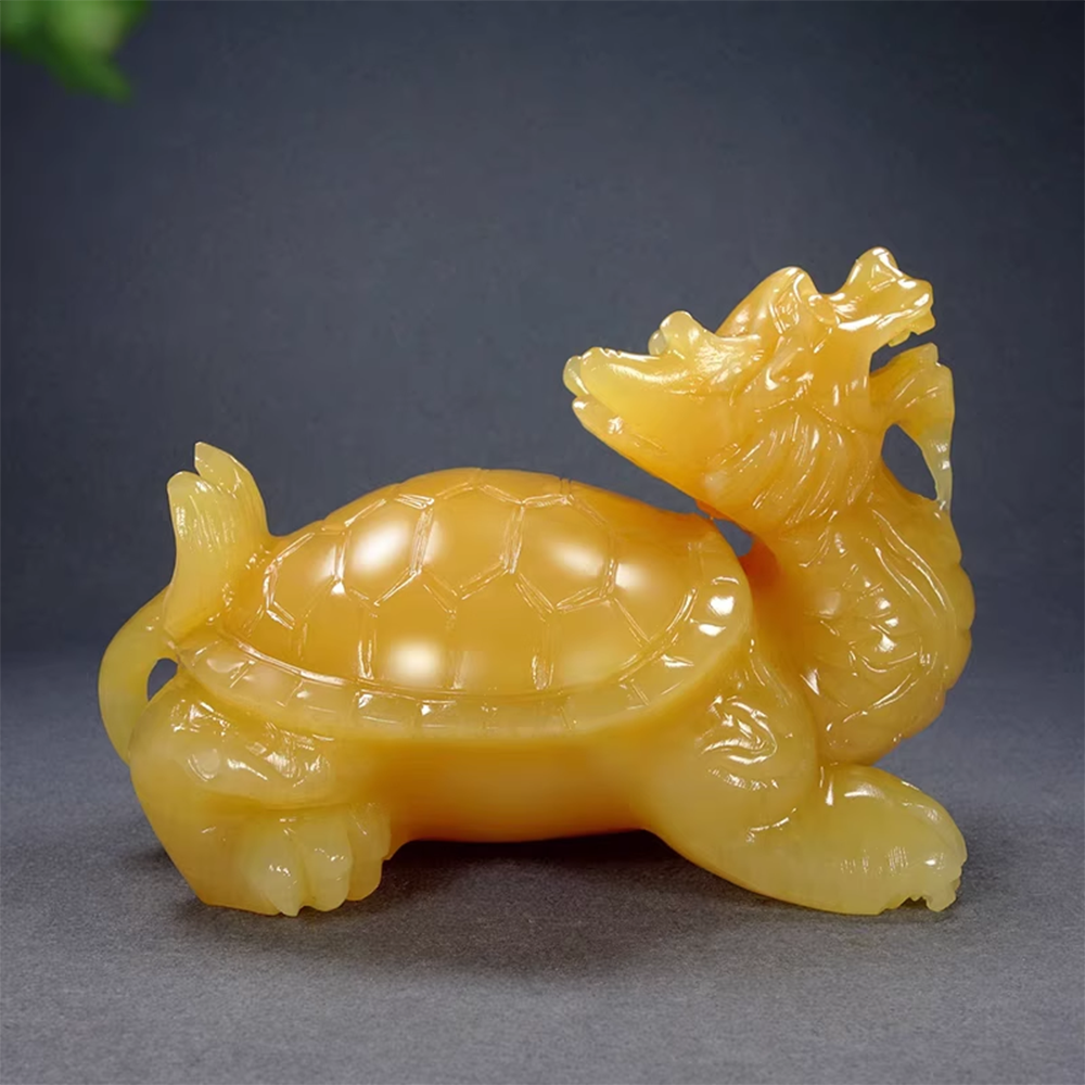 Yellow Jade Dragon Turtle