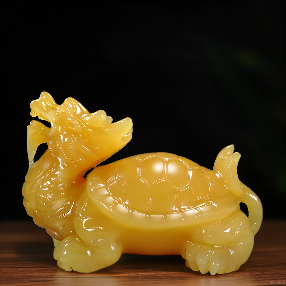 Yellow Jade Dragon Turtle