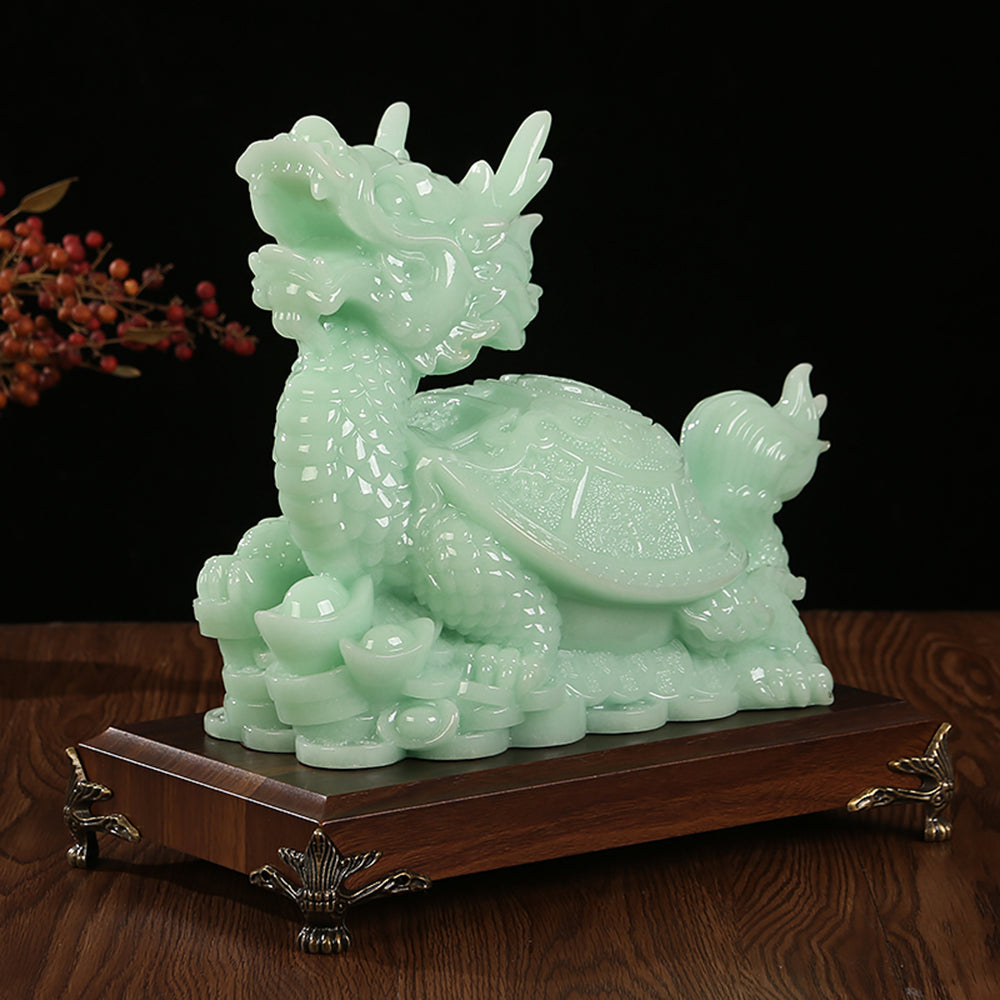 Green Feng Shui Dragon Turtle