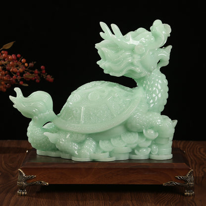 Green Feng Shui Dragon Turtle