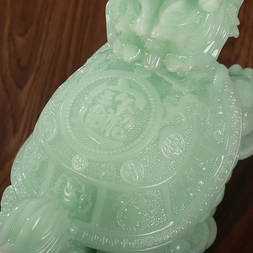 Green Feng Shui Dragon Turtle