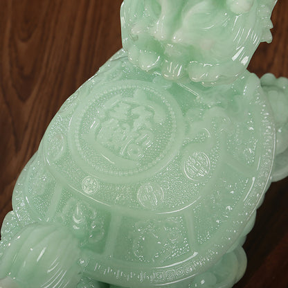 Green Feng Shui Dragon Turtle