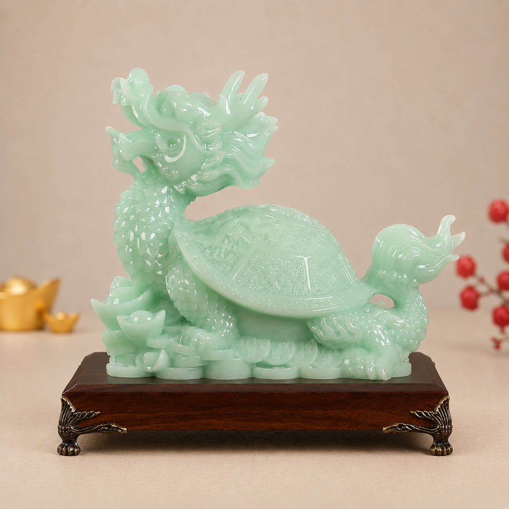 Green Feng Shui Dragon Turtle