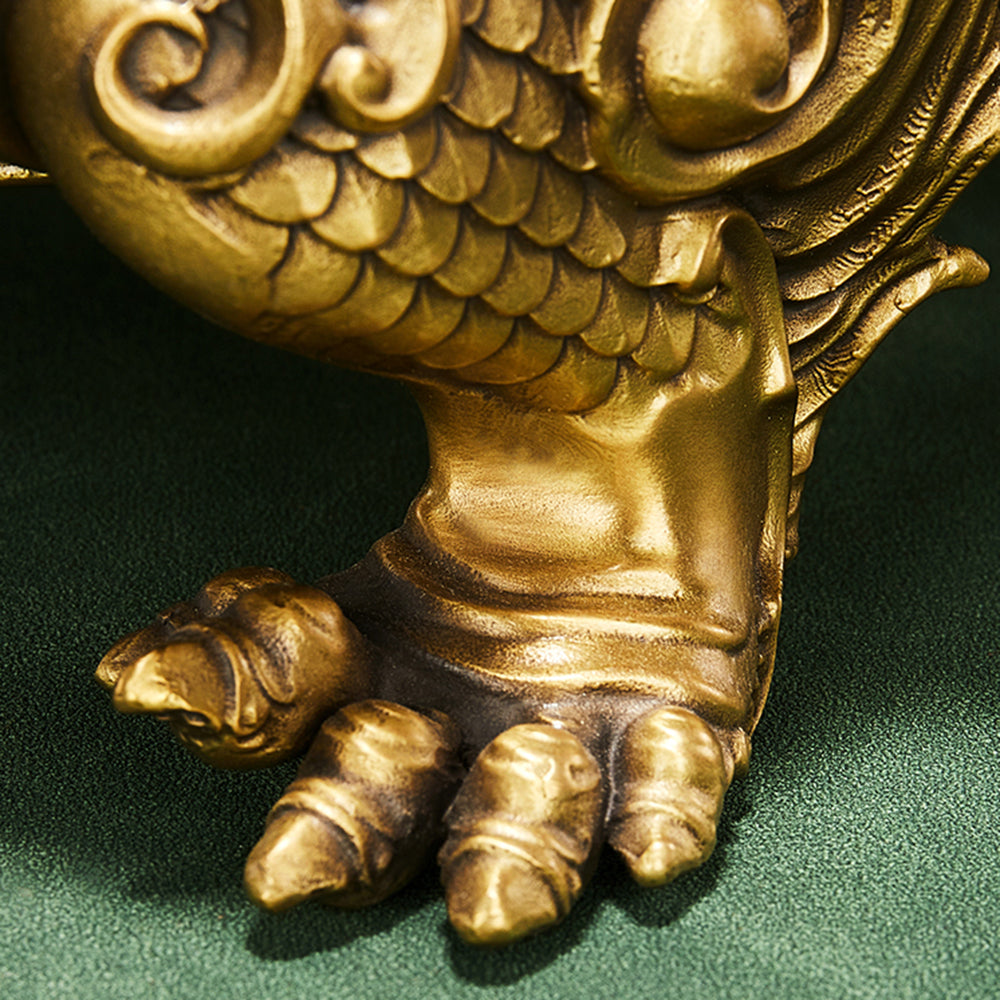 Feng Shui Brass Dragon Turtle