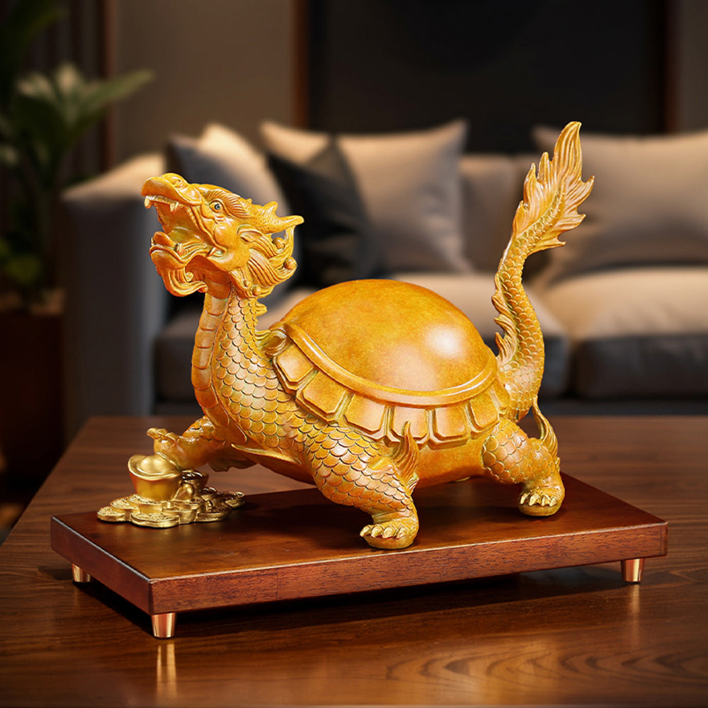 Solid Brass Dragon Turtle