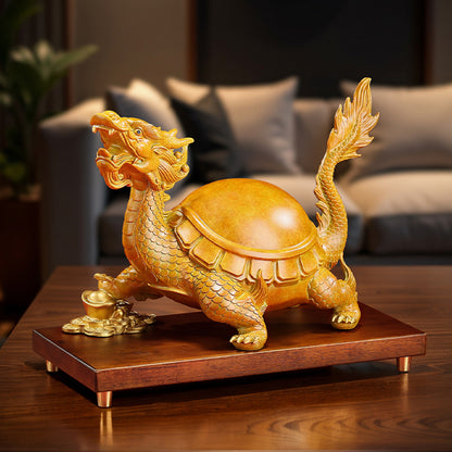 Solid Brass Dragon Turtle