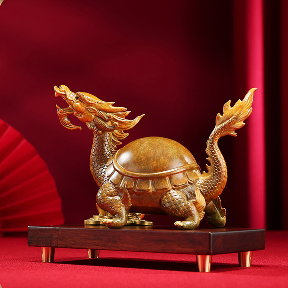Solid Brass Dragon Turtle