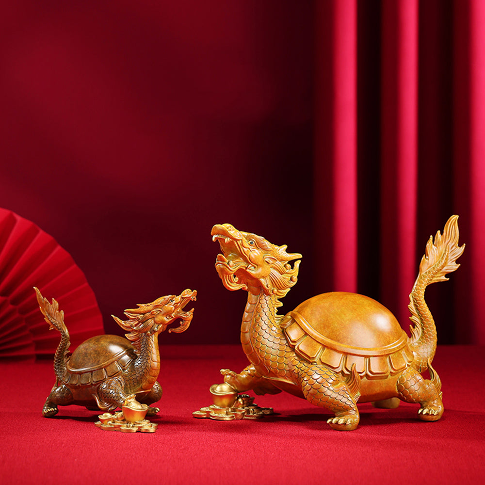 Solid Brass Dragon Turtle