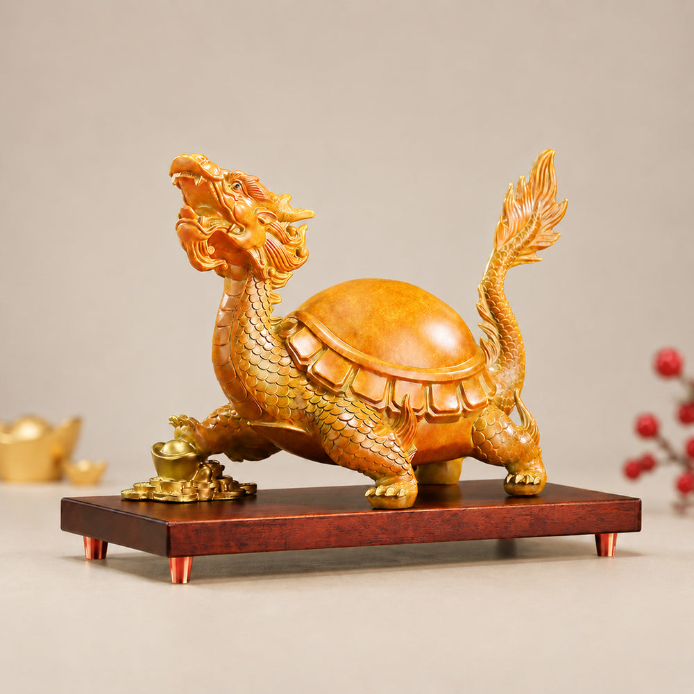 Solid Brass Dragon Turtle