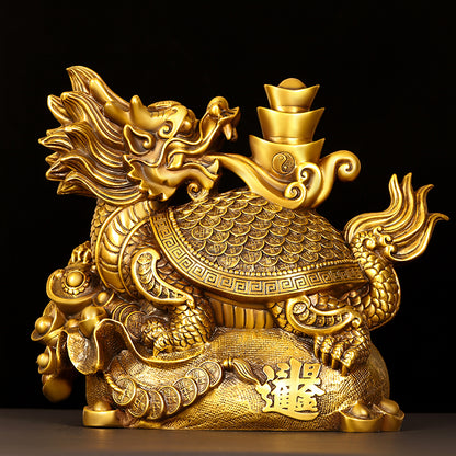 Fortune Brass Dragon Turtle