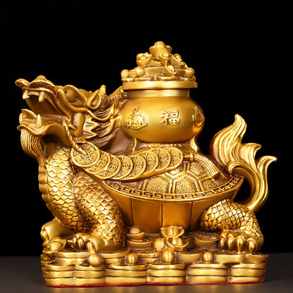 Fortune Brass Dragon Turtle