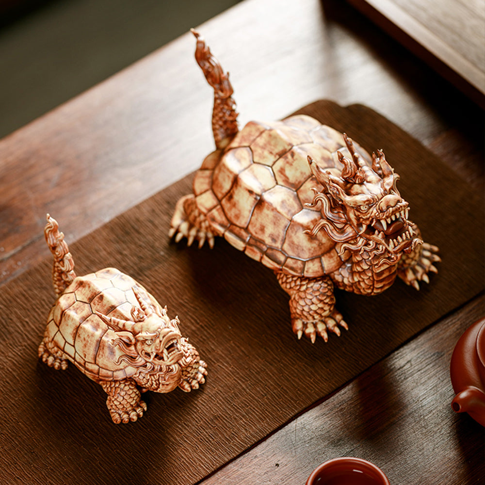 Ceramic Feng Shui Dragon Turtle