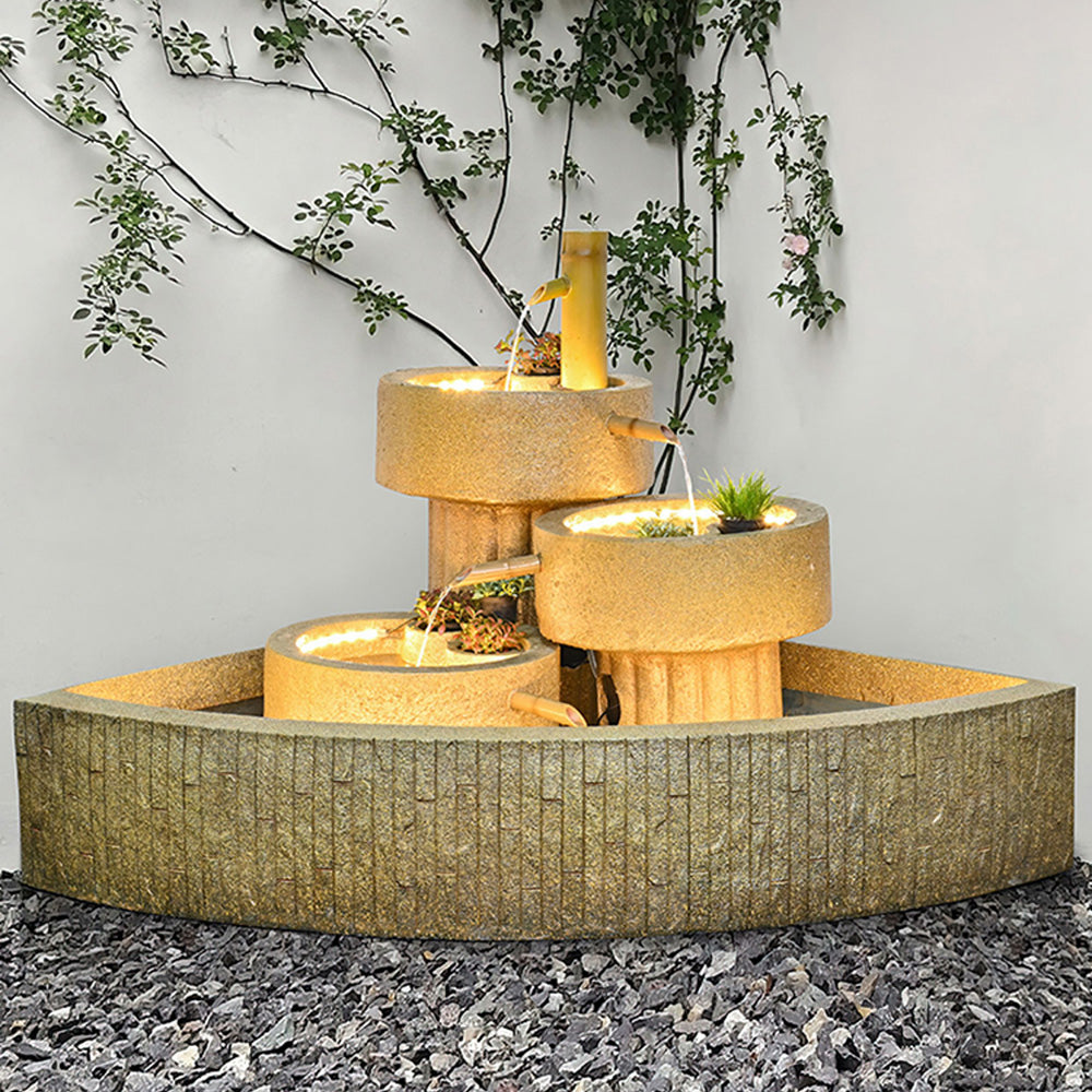 Japanese Large Bamboo Water Fountain