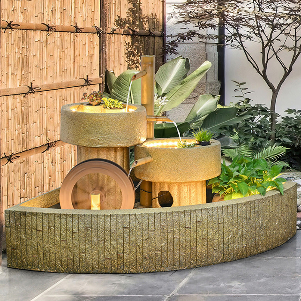 Japanese Large Bamboo Water Fountain