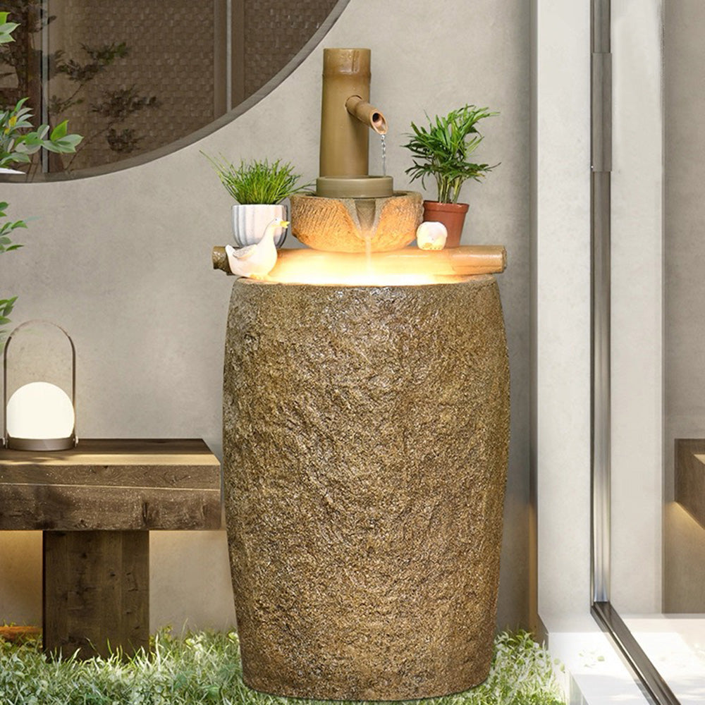 Japanese Bamboo Water Fountain For Zen Garden