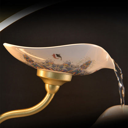 3-Tier Ceramic Tabletop Water Fountain