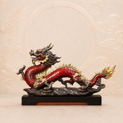 Handcrafted Ceramic Dragon Statue