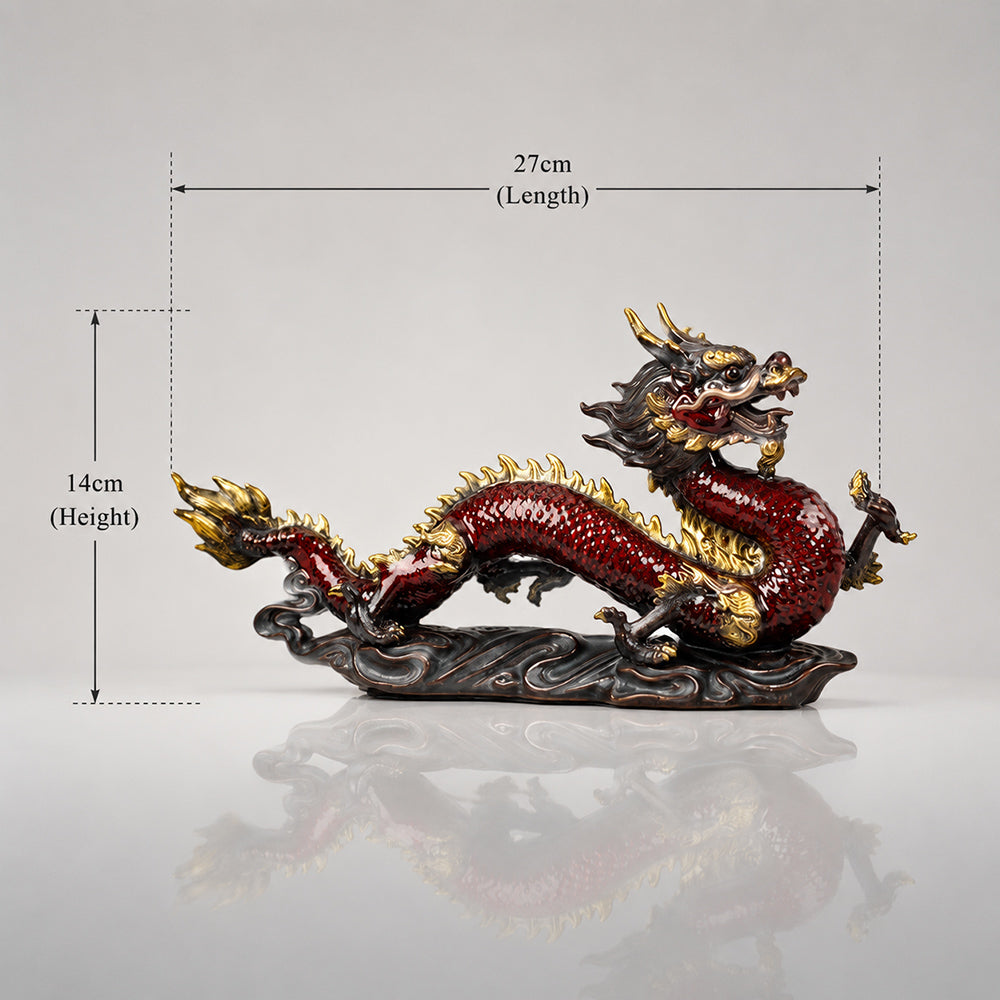Handcrafted Ceramic Dragon Statue