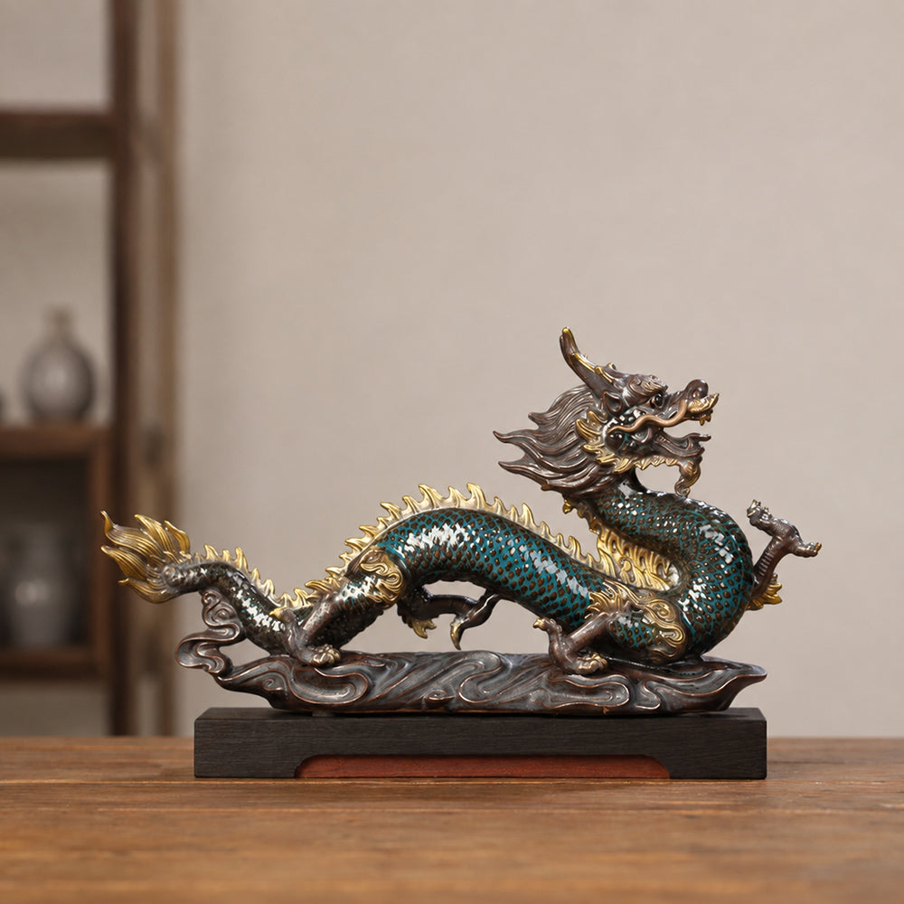 Handcrafted Ceramic Dragon Statue