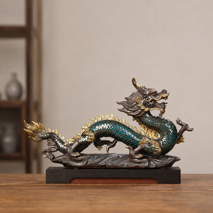 Handcrafted Ceramic Dragon Statue