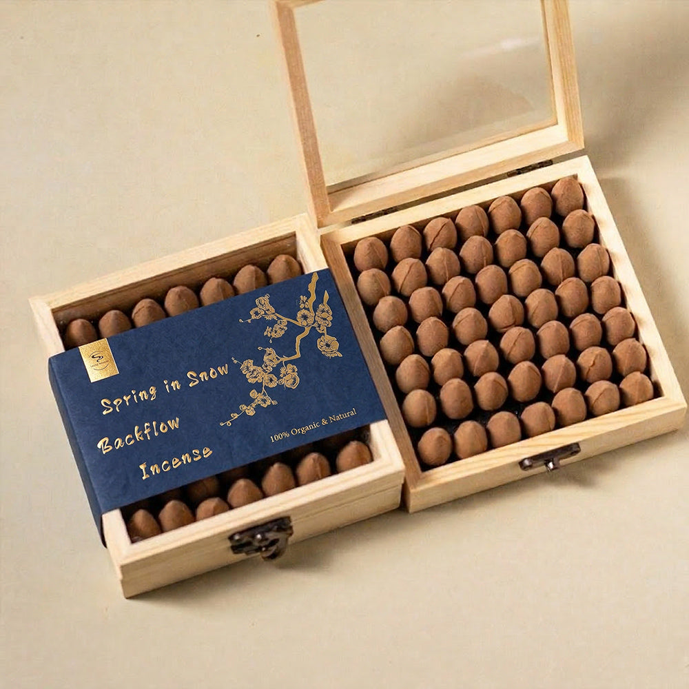 Spring in Snow Backflow Incense