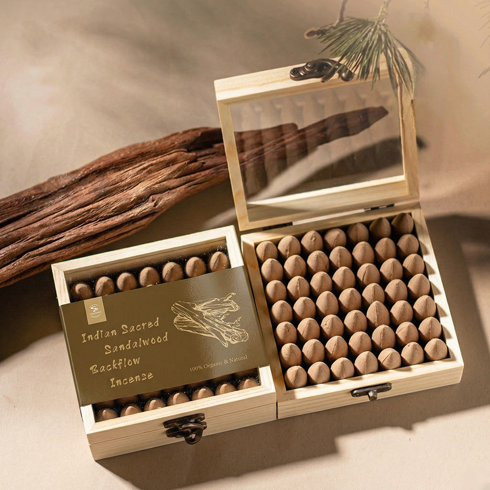 Indian Sacred Sandalwood Backflow Incense