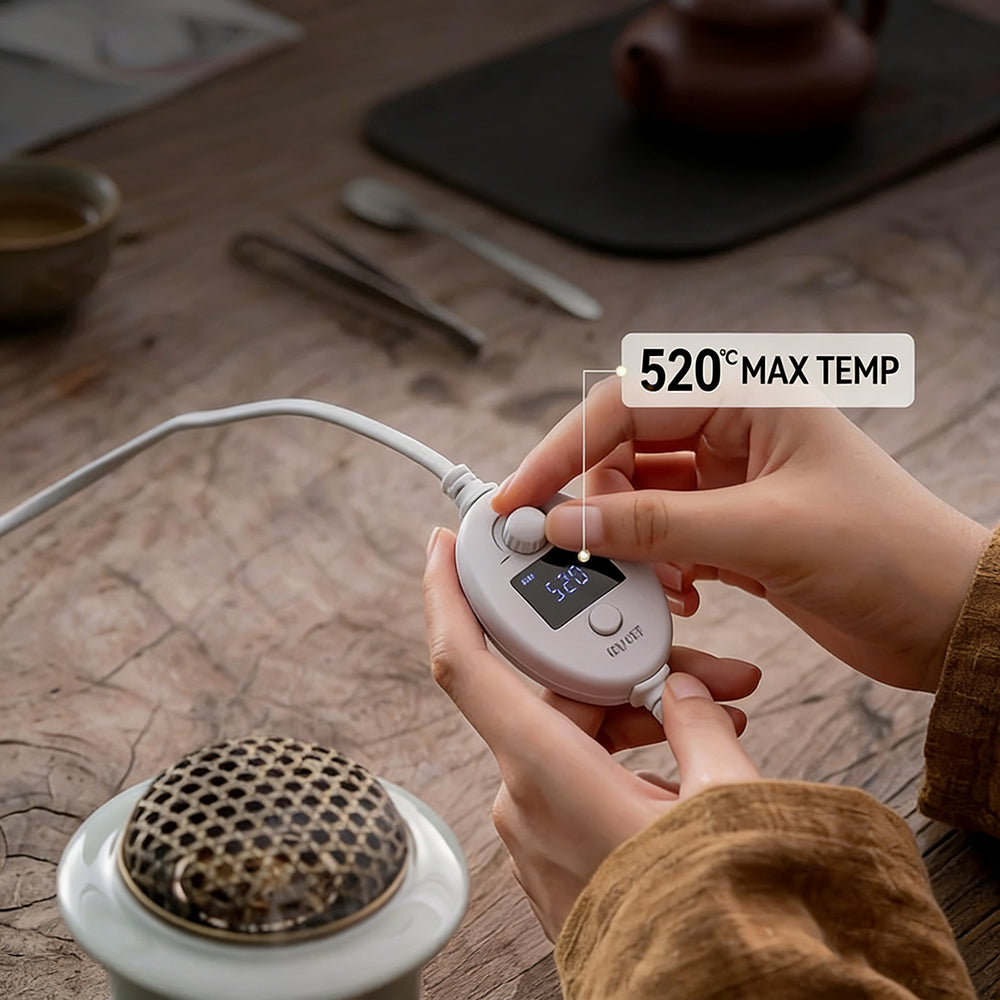 Green Porcelain Electric Incense Burner