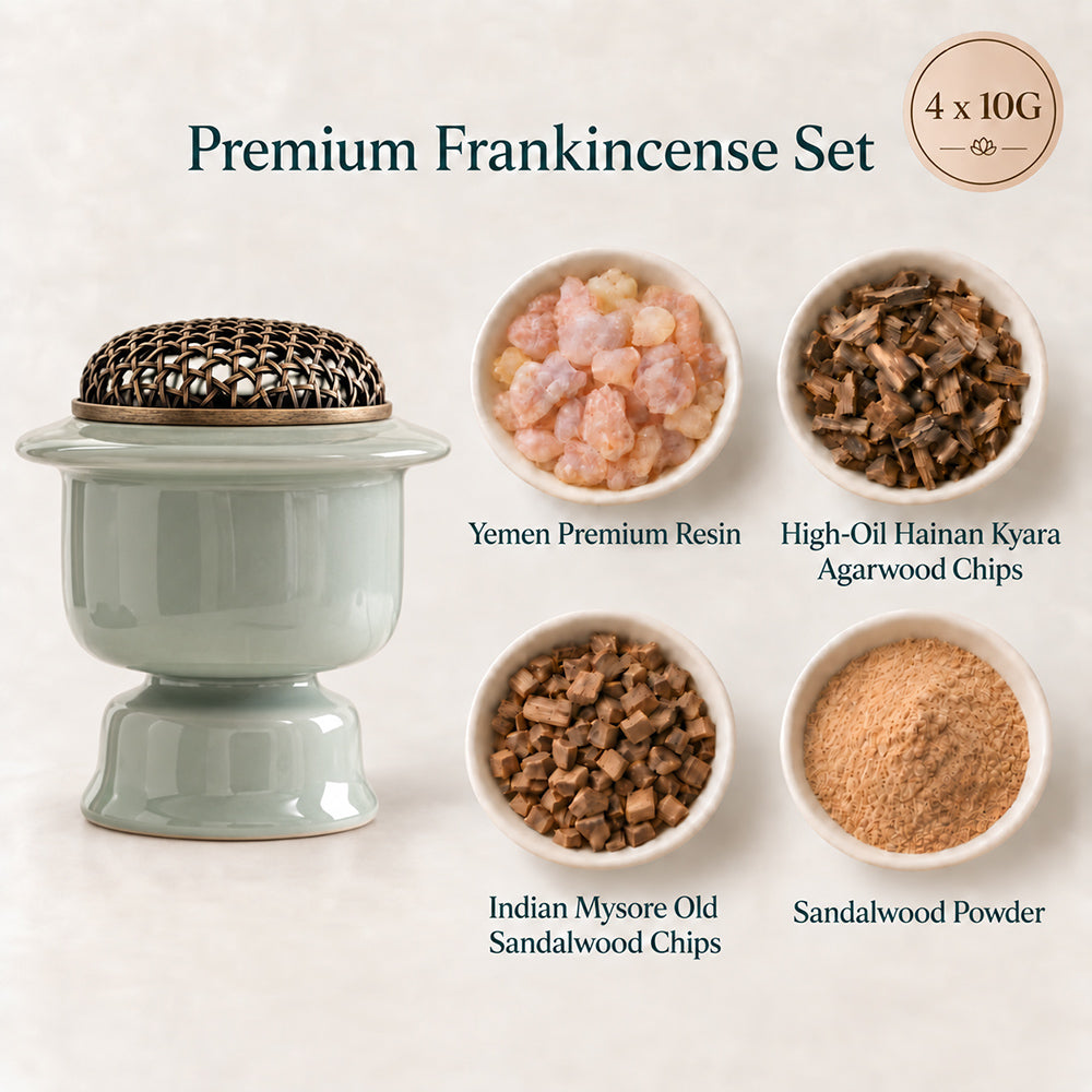 Green Porcelain Electric Incense Burner