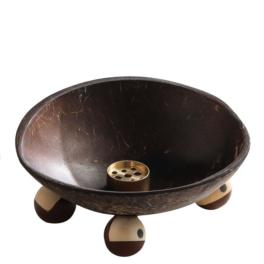 Natural Coconut Shell Japanese Incense Holder