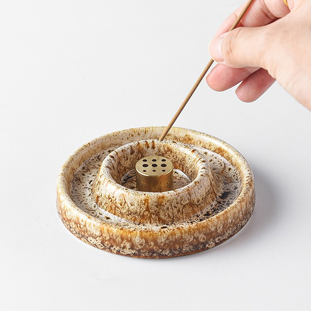 Japanese Incense Holder With Kiln-changed Design