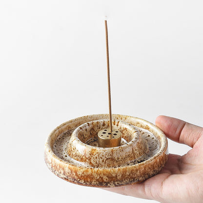 Japanese Incense Holder With Kiln-changed Design