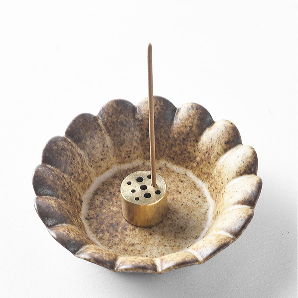Blooming Flower Design Japanese Incense Holder