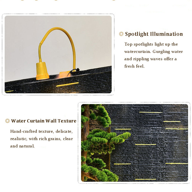 Mountain And Chinese Landscape Indoor Waterfall For Home