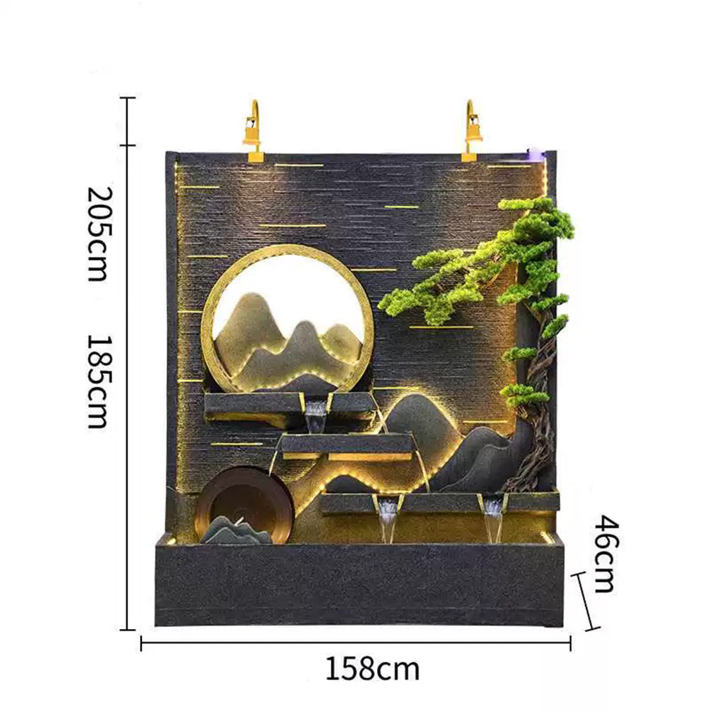 Mountain And Chinese Landscape Indoor Waterfall For Home