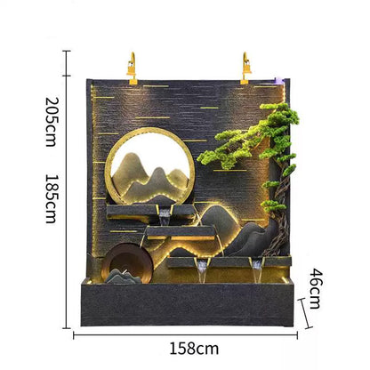 Mountain And Chinese Landscape Indoor Waterfall For Home