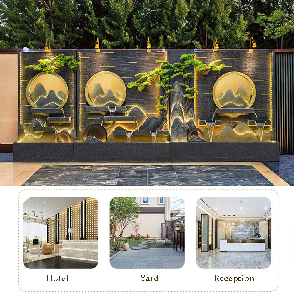 Mountain And Chinese Landscape Indoor Waterfall For Home