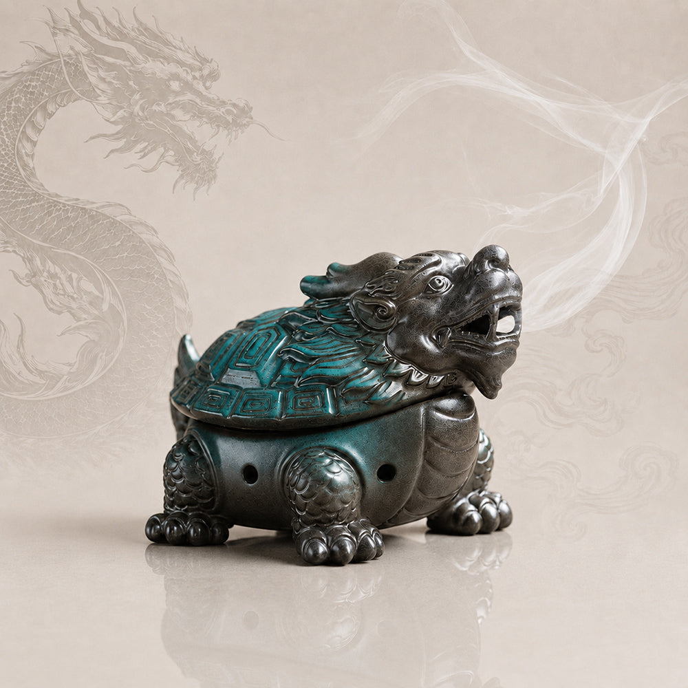 Dragon-Turtle Incense Burner