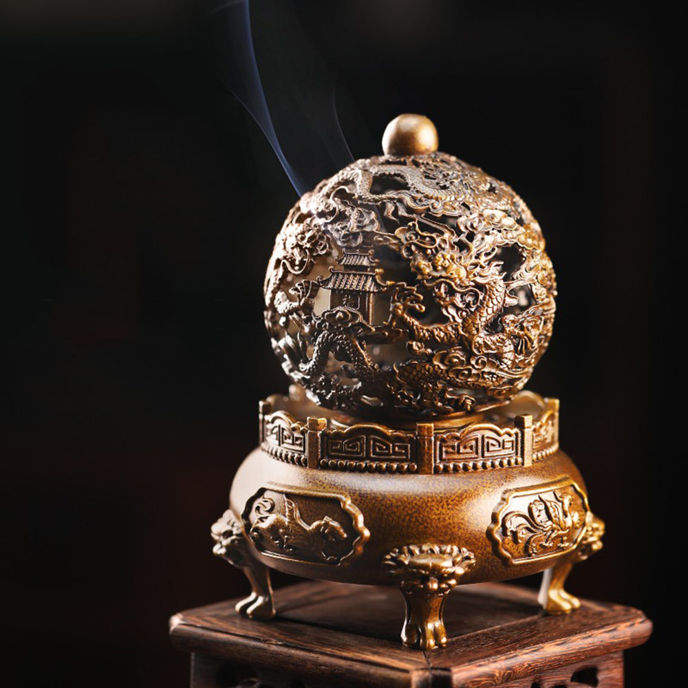 Rotatable Split Style Dragon Incense Burner
