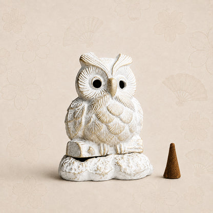 Award-Winning Owl Shaped Japanese Incense Burner