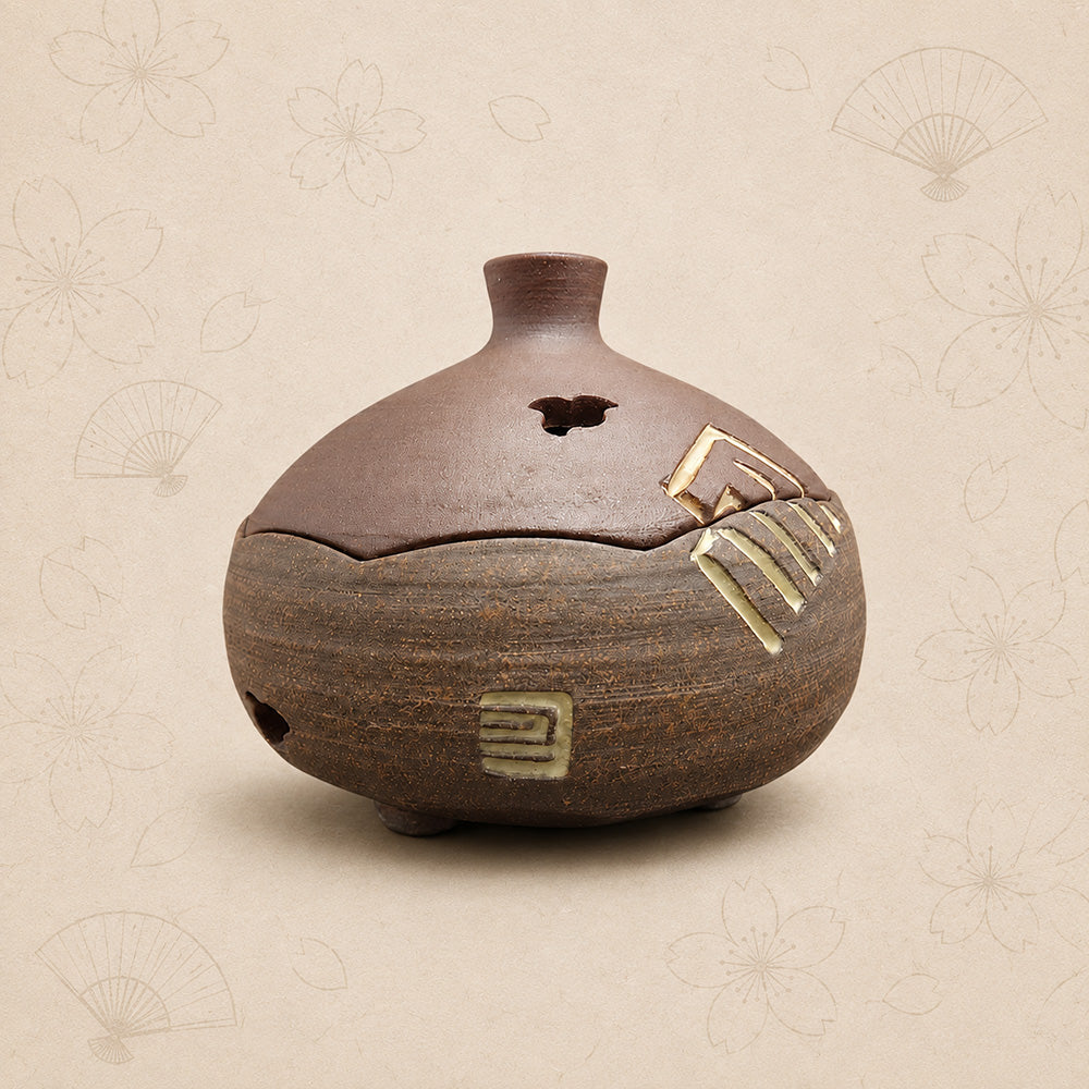 Japanese Handmade Pottery Incense Burner