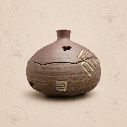 Japanese Handmade Pottery Incense Burner