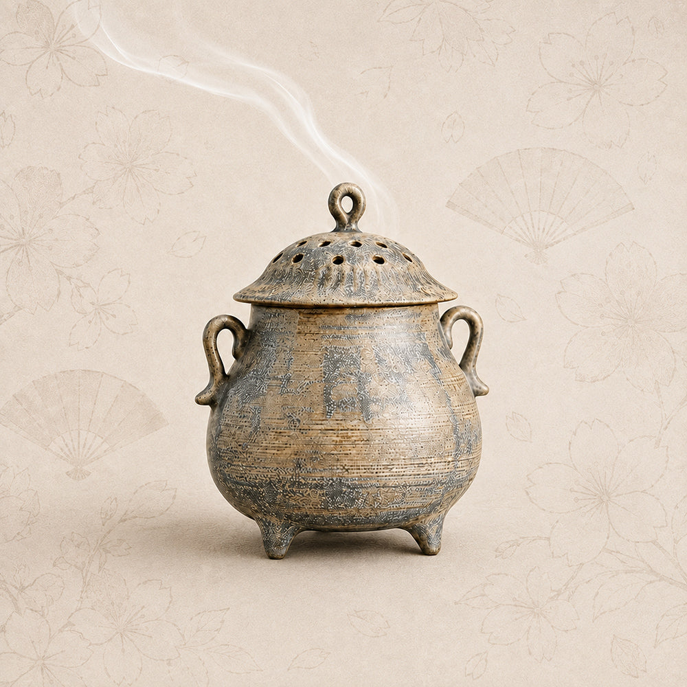 Coarse Pottery Simple Japanese Incense Burner