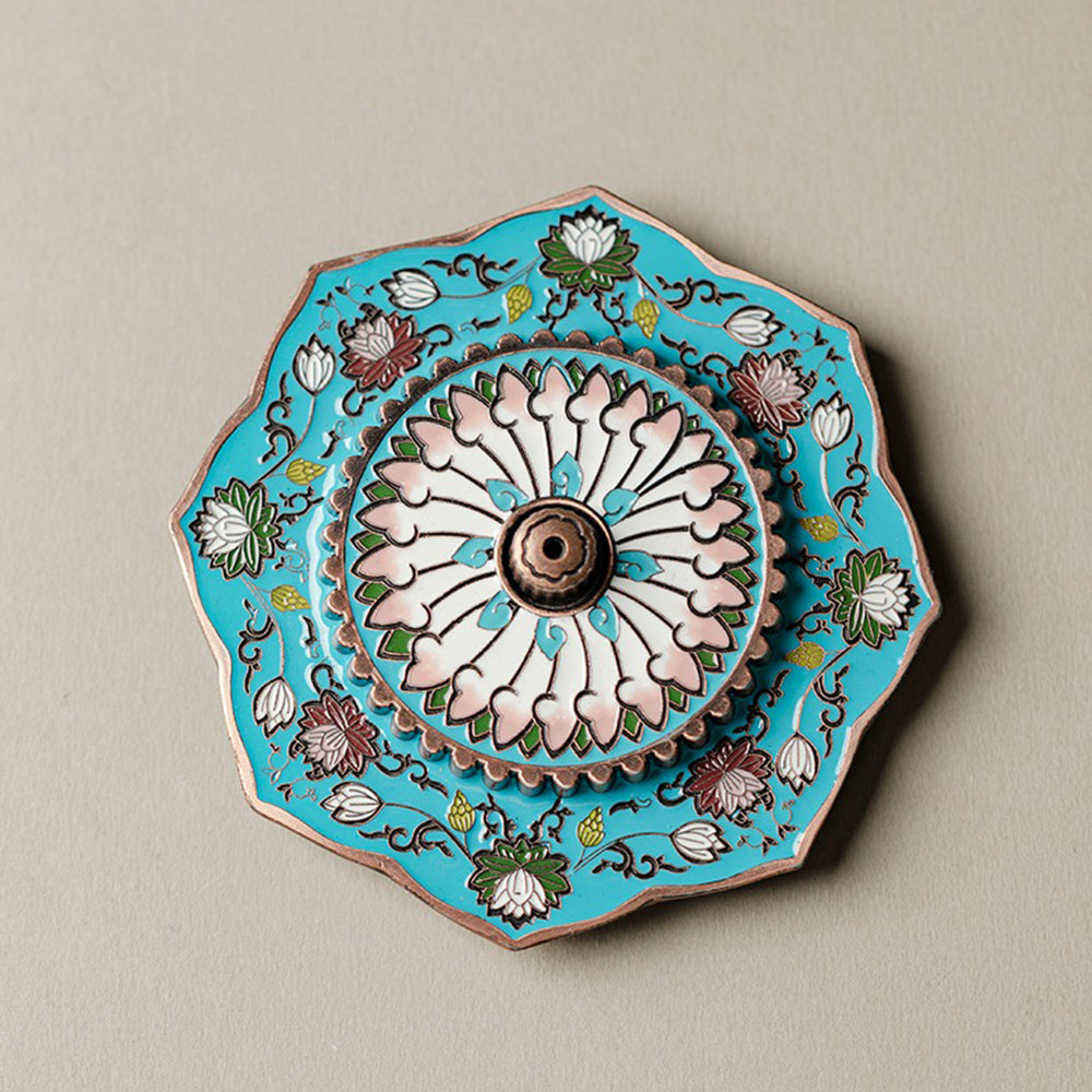 Enamel Petal Stick Incense Burner