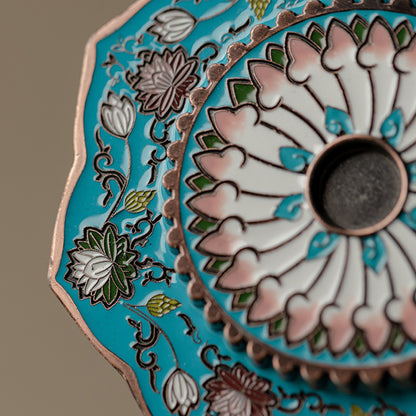 Enamel Petal Stick Incense Burner